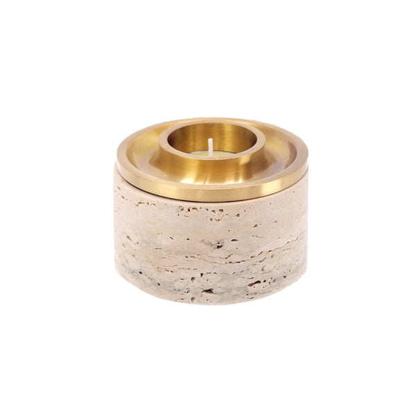 Asteroid Oil Burner - Travertine